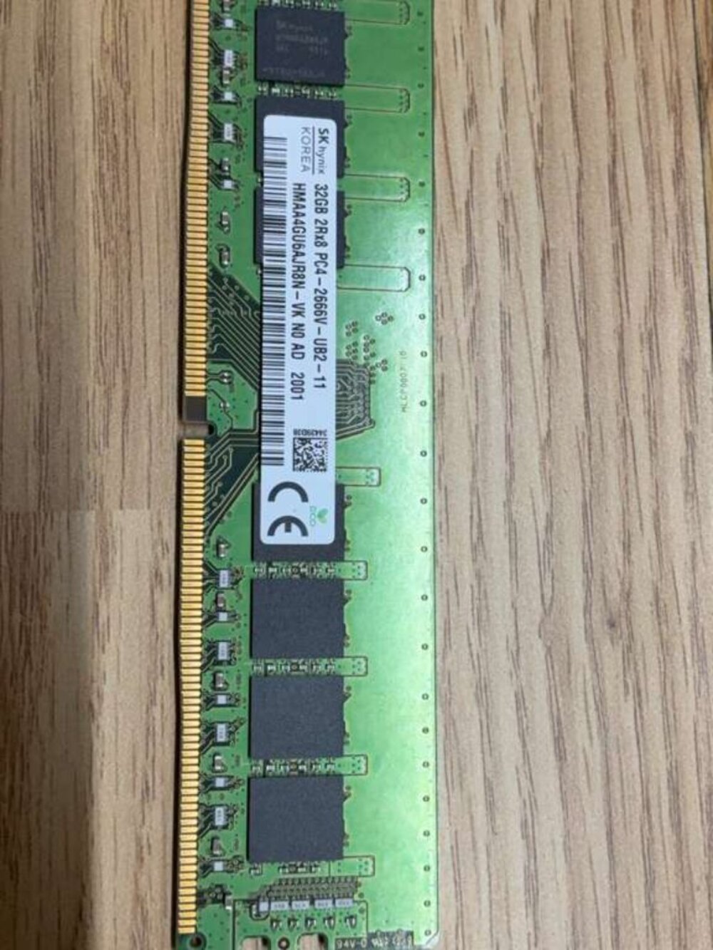 SK hynix 32GB DDR4 2666MHz PC4-2666V UDIMM Desktop Memory RAM HMAA4GU6AJR8N-VK